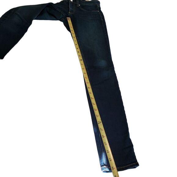 rag & bone Women's  High Rise Skinny Ankle Jean in Dark Blue Size 27 - Picture 10 of 12